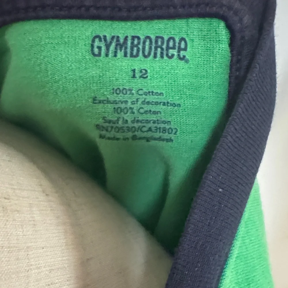 🫎 Gymboree Green Moose Graphic Long Sleeve Tee